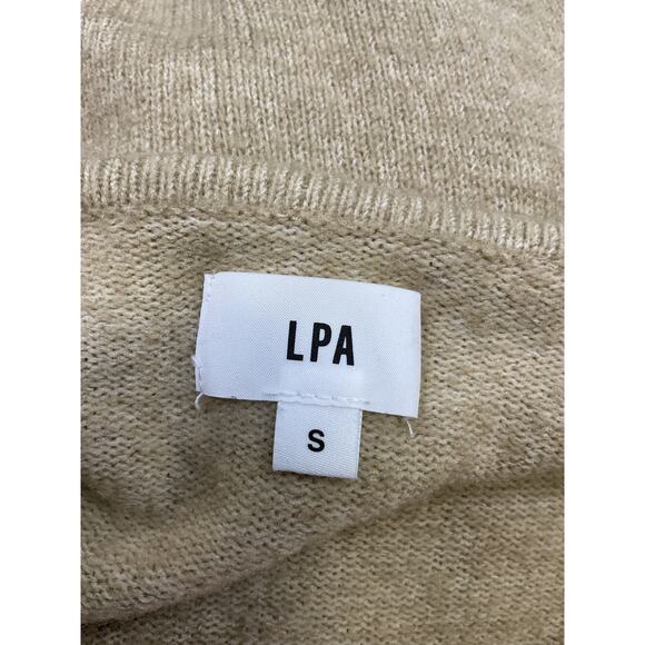 Lpa 'Sean' Tan Acrylic Wrap Dress Size S - Picture 4 of 5